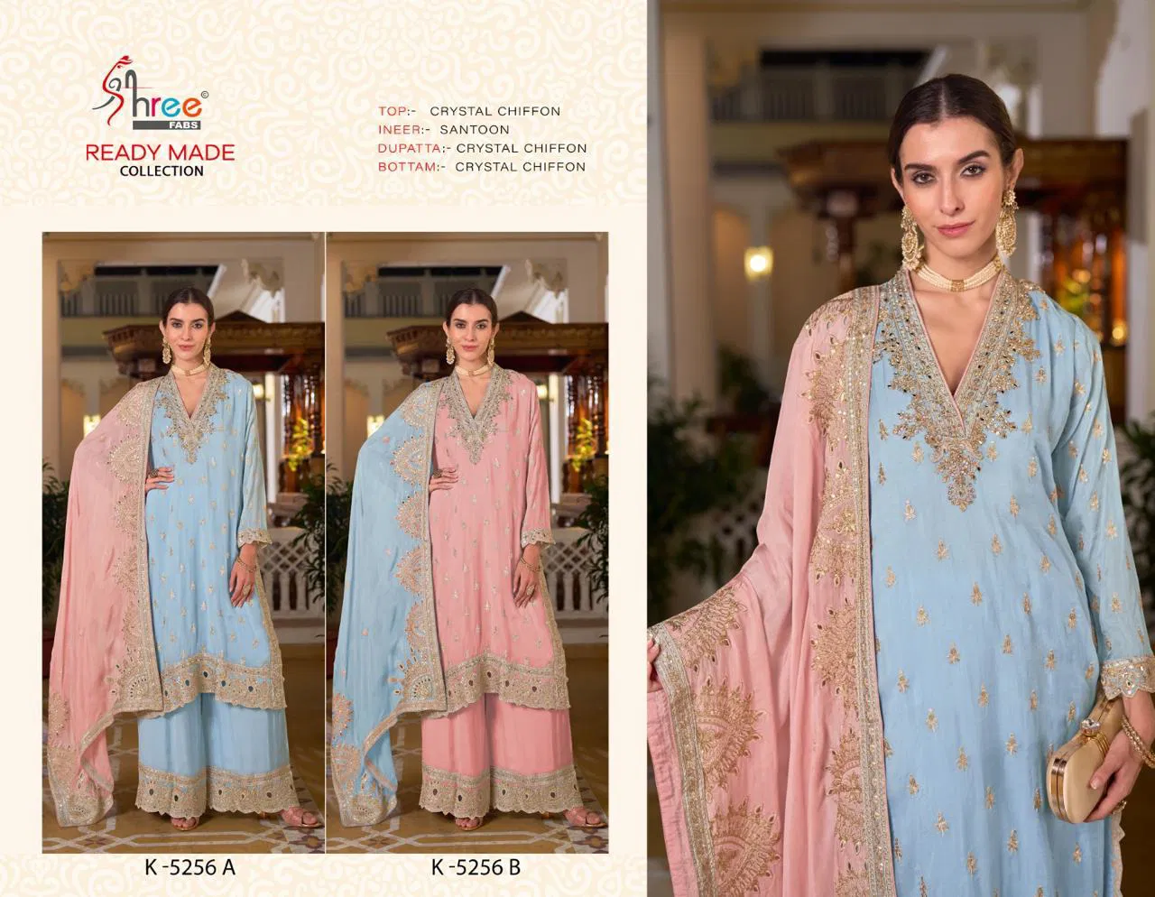 R 5256 By Shree Fabs Pakistani Readymade Suits Wholesalers In Delhi